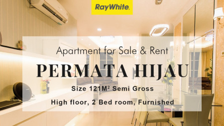 For Sale 2BR unit cantik design modern siap huni area Permata hijau