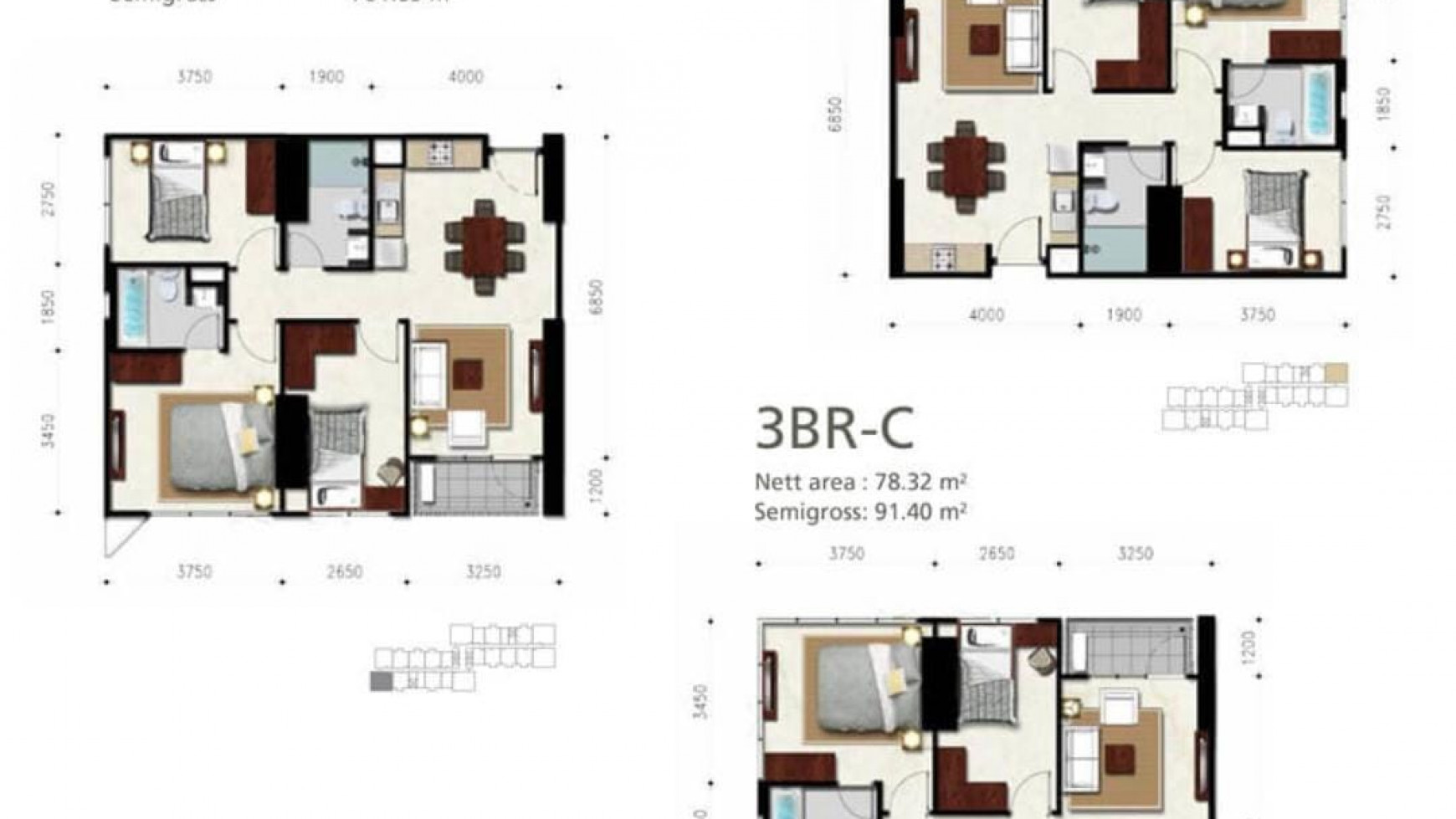 Jual cepat  Penthouse 3BR at Permata Hijau Suite fully furnished