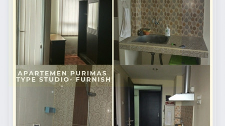 Dijual Apartemen Puri Mas - Gunung Anyar - Surabaya - Type Studio Full Furnished dkt MERR