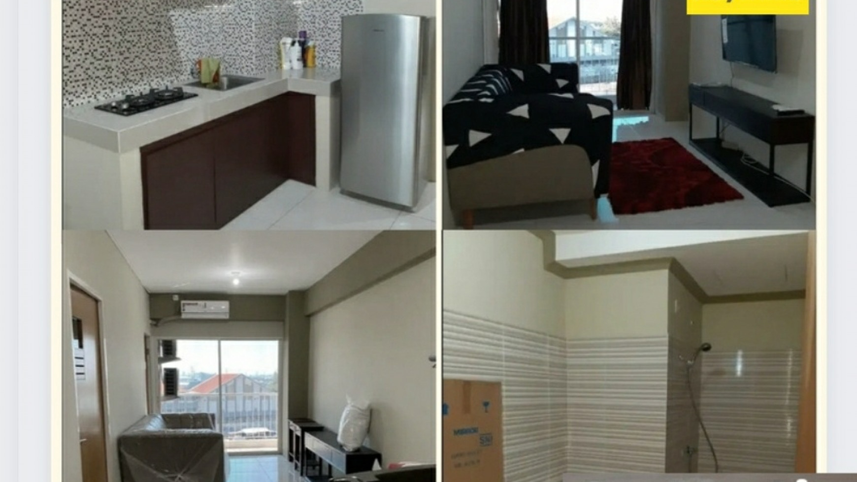 Dijual Apartemen PBG - Puncak Bukit Golf - 2 Bedroom FULL Furnished Modern - Lantai 1 - Selangkah ke Swimming Pool