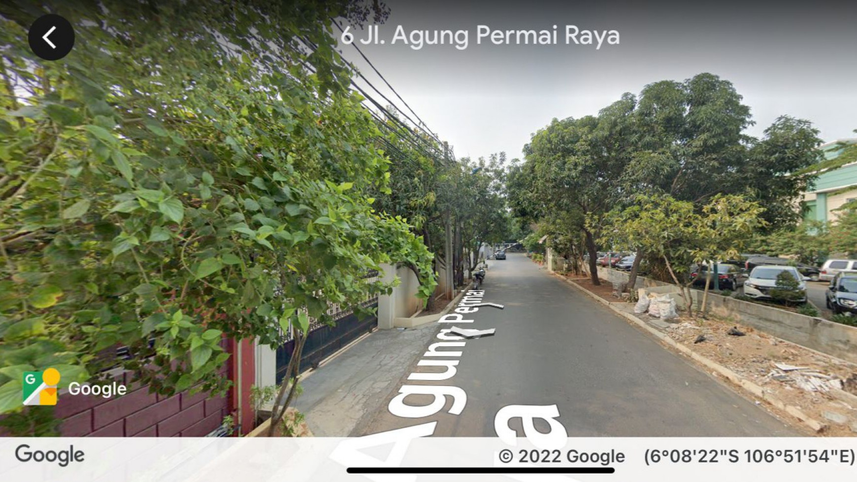 Dijual Tanah + Rumah tua di Jl. Sunter agung Permai Raya, Jakarta Utara