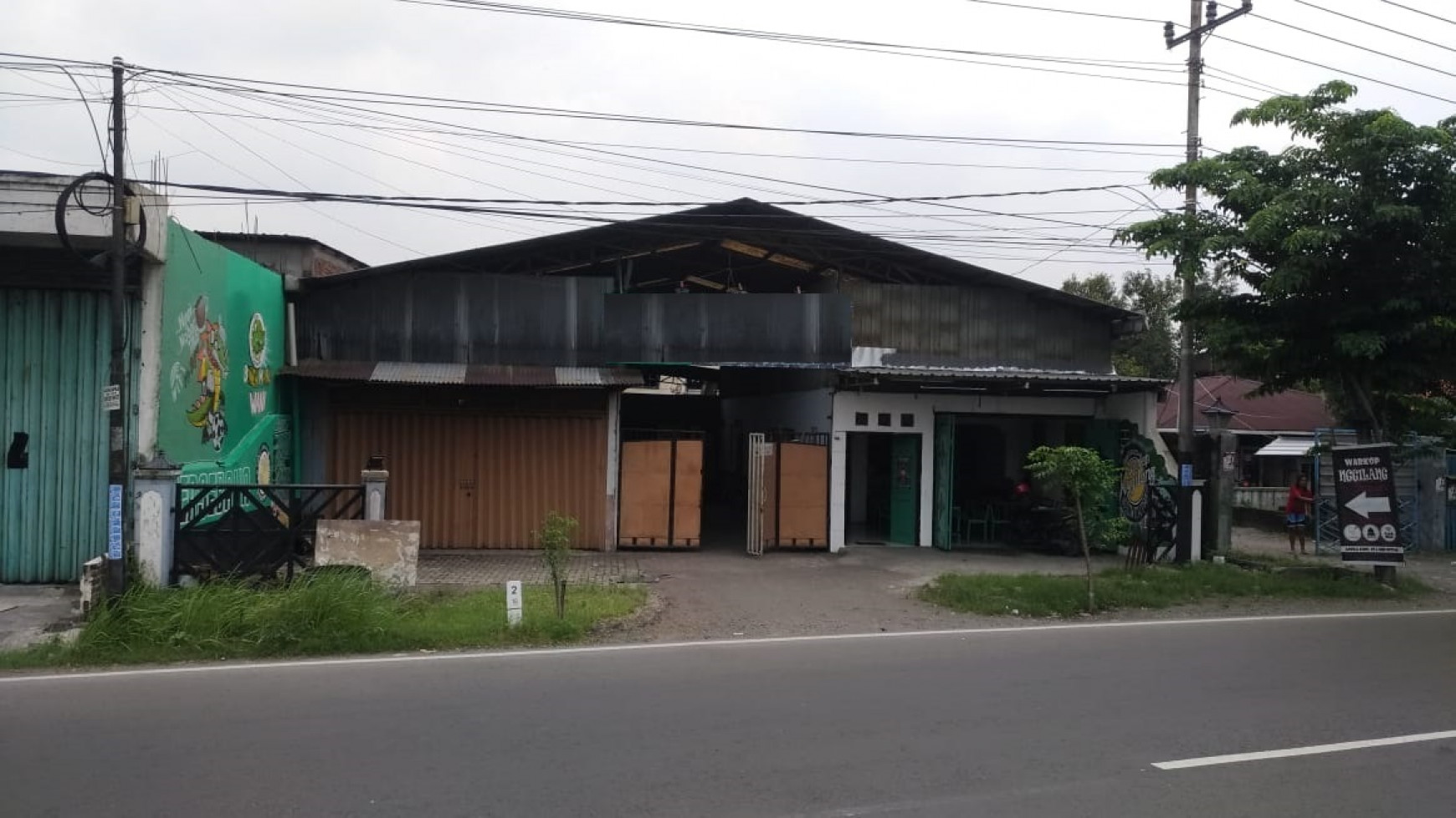 Dijual Bangunan Murah Cocok untuk Workshop, Gudang, Industri di Nol Jalan Raya Gilang Sepanjang, Sidoarjo