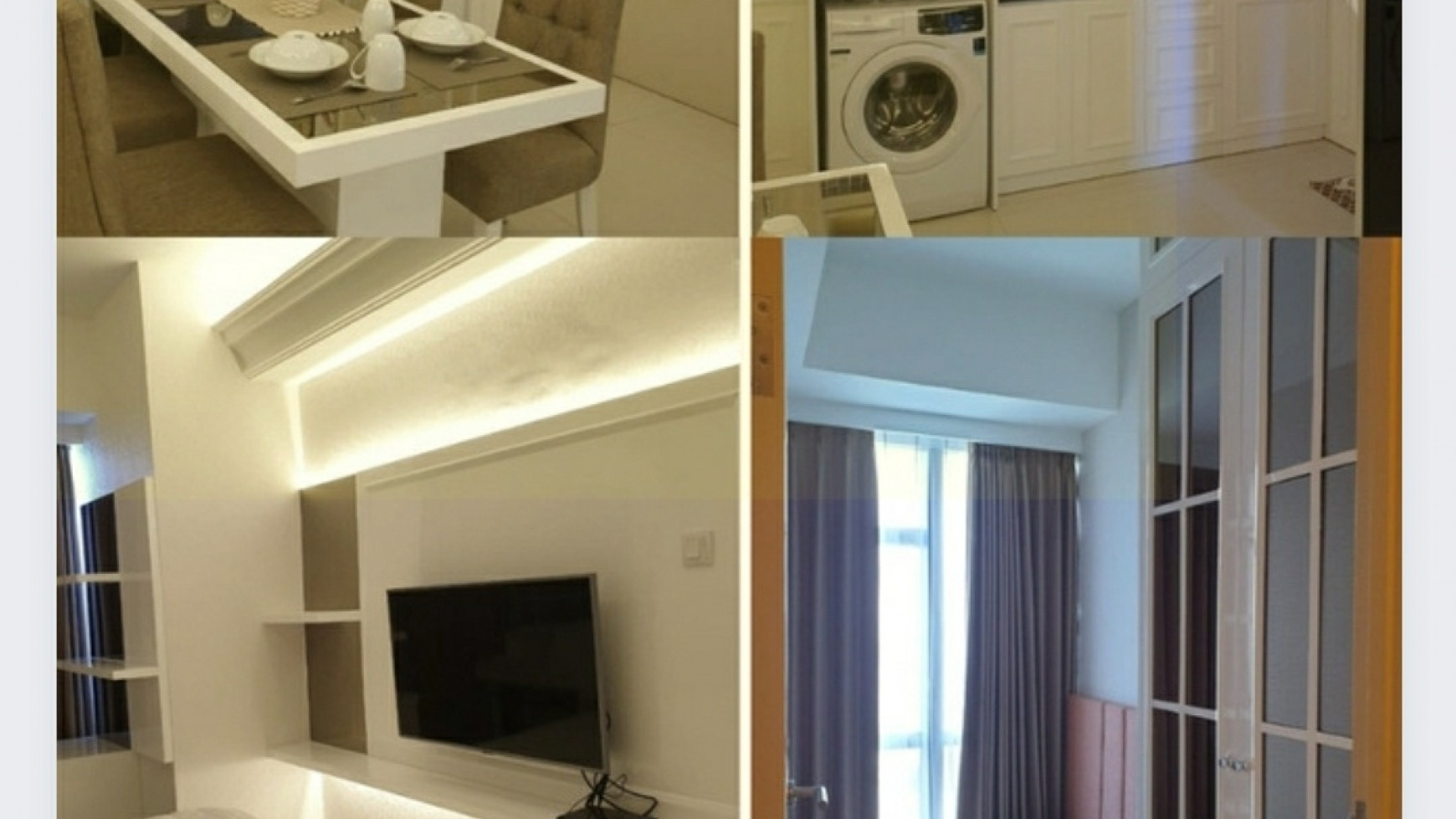 NEW Full Furnish Apartemen La Riz Mansion 2 Bedroom - NEW American Style Design - Baru Gress - View Pool - Siap Huni