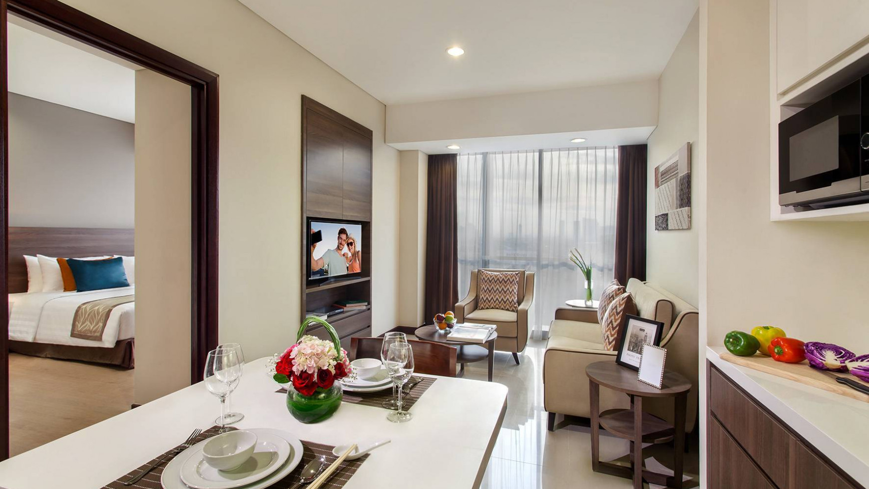 DIJUAL APARTEMEN MEWAH 1 BR FULL FURNISHED SOMERSET PONDOK INDAH JAKARTA SELATAN