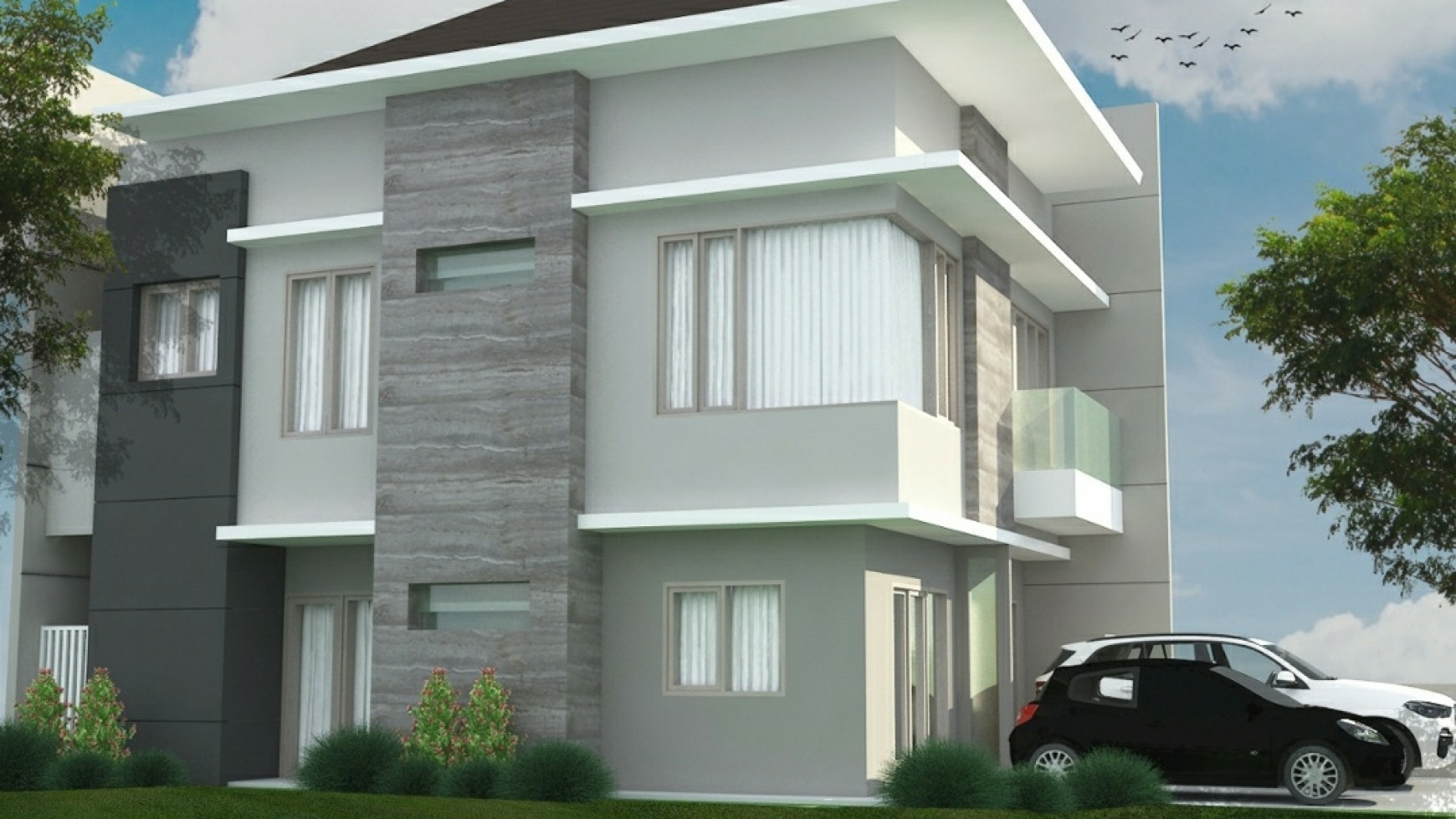 NEW Rumah Royal Residence Wiyung Surabaya - Modern 3+1 K.Tidur - Taman Asri - Carport LUAS 2 Mobil