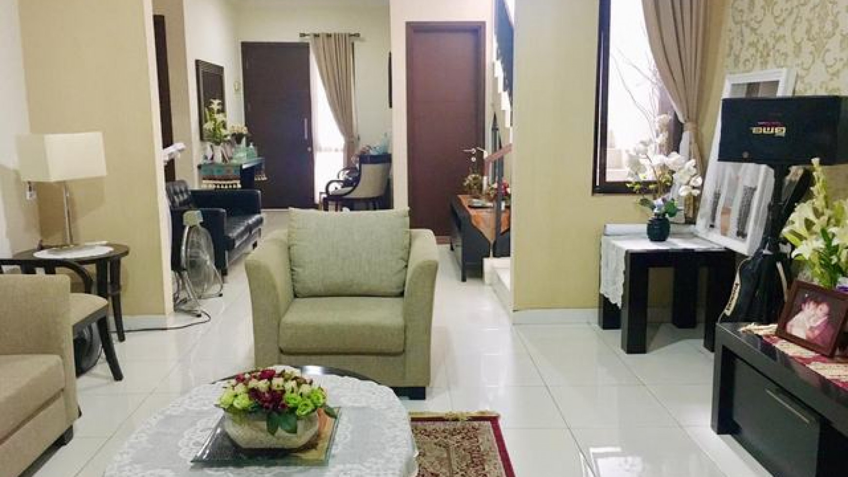 dijual rumah shm. strategis dekat sekolah al-azhar, taman kota 1, di anthea puspitaloka bsd city, siap huni