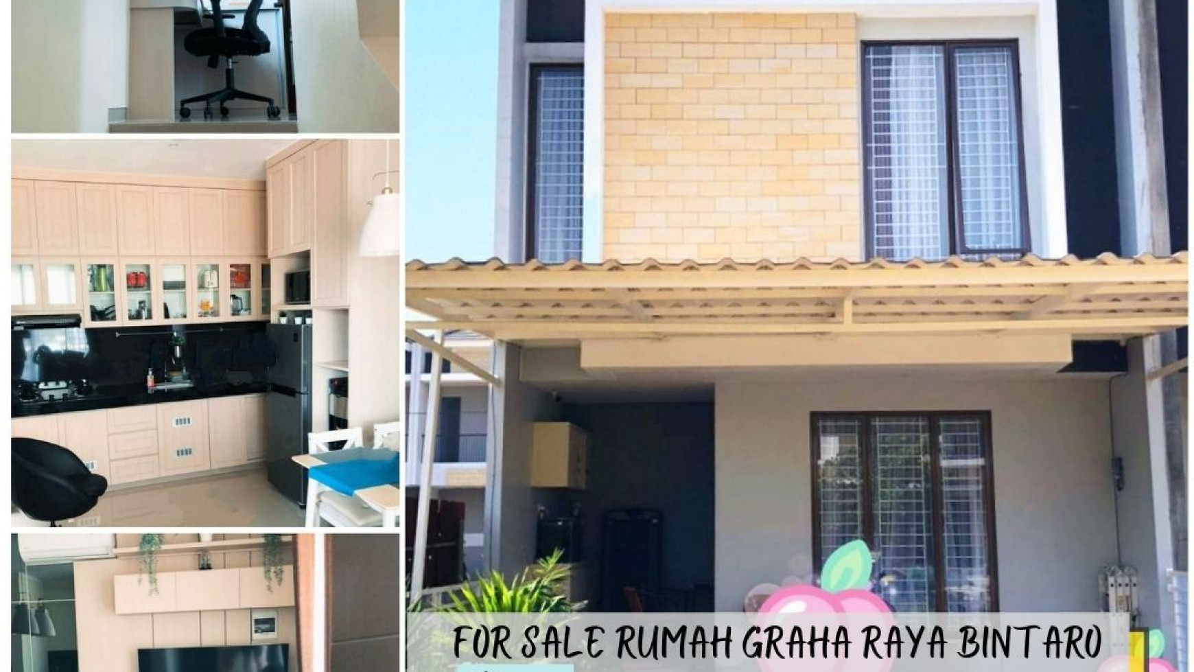 Rumah Minimalis 2 Lantai Siap Huni di Graha Raya Bintaro Luas 60m Harga 1.3M Nego sampai DEAL