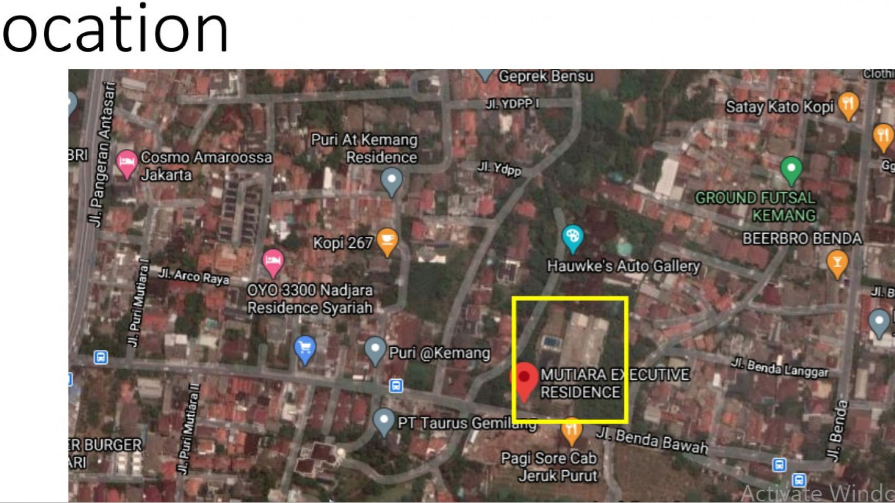 Dijual Tanah Komplek Apartment elite area cipete dijual di bawah NJOP cocok utk cluster