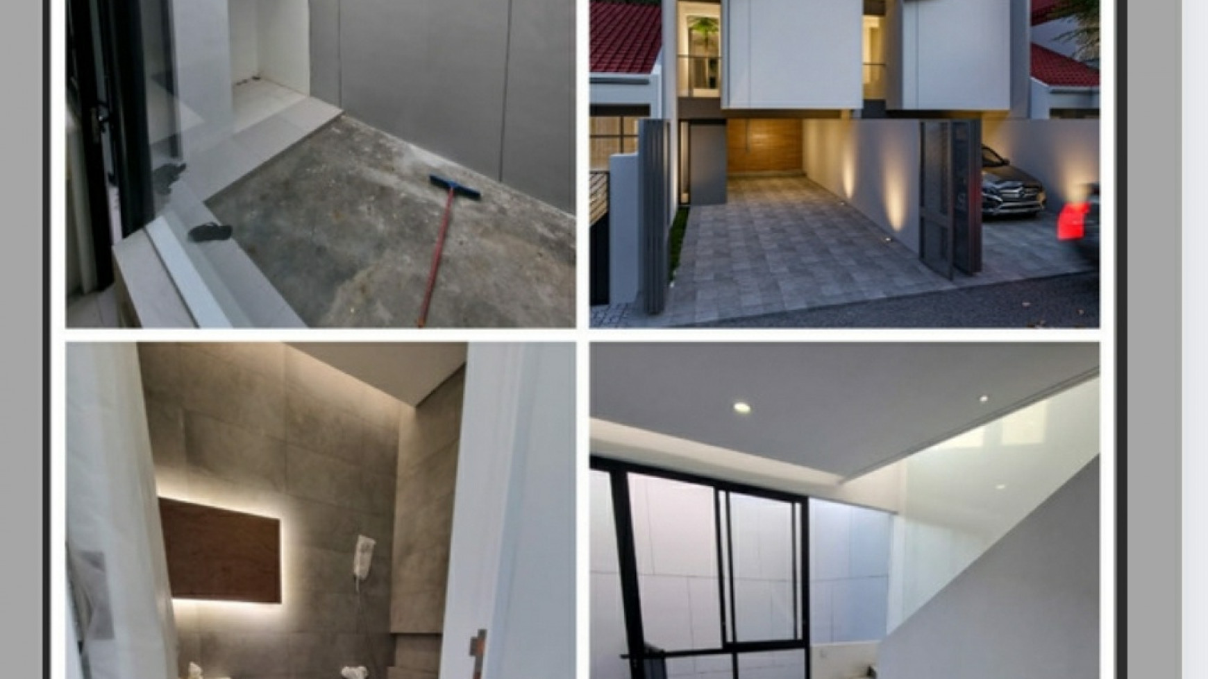 NEW Rumah Sutorejo Timur - Surabaya Timur - Modern Minimalis Carport 2 Mobil - Siap Huni