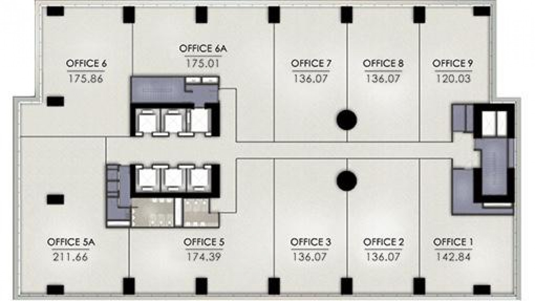 Office Soho Capital, 700 m2, furnished, siap huni, high floor, city view