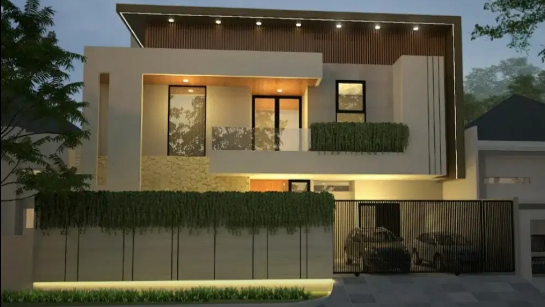 Rumah Graha Natura Magnolia Modern Minimalis with Private Pool