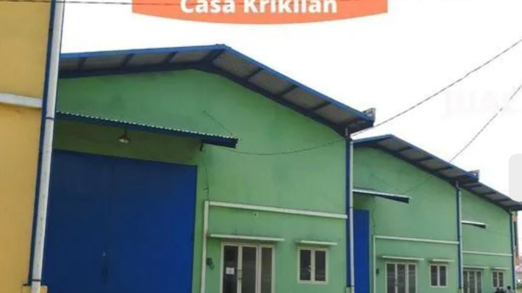 Dijual Gudang Casa Krikilan Gresik