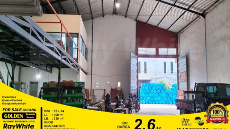 Gudang Siap Pakai di Pergudangan Golden Tambak Sawah, Sidoarjo