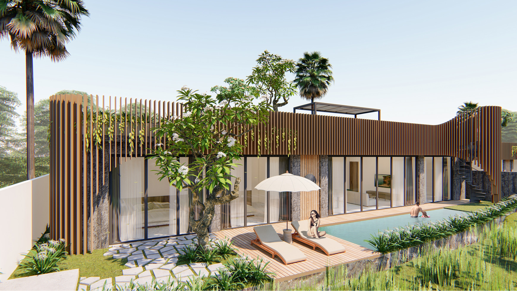 Leasehold - AMAZING LUXURY VILLAS WALKING DISTANCE TO THE BEACH IN PERERENAN FOR LEASEHOLD