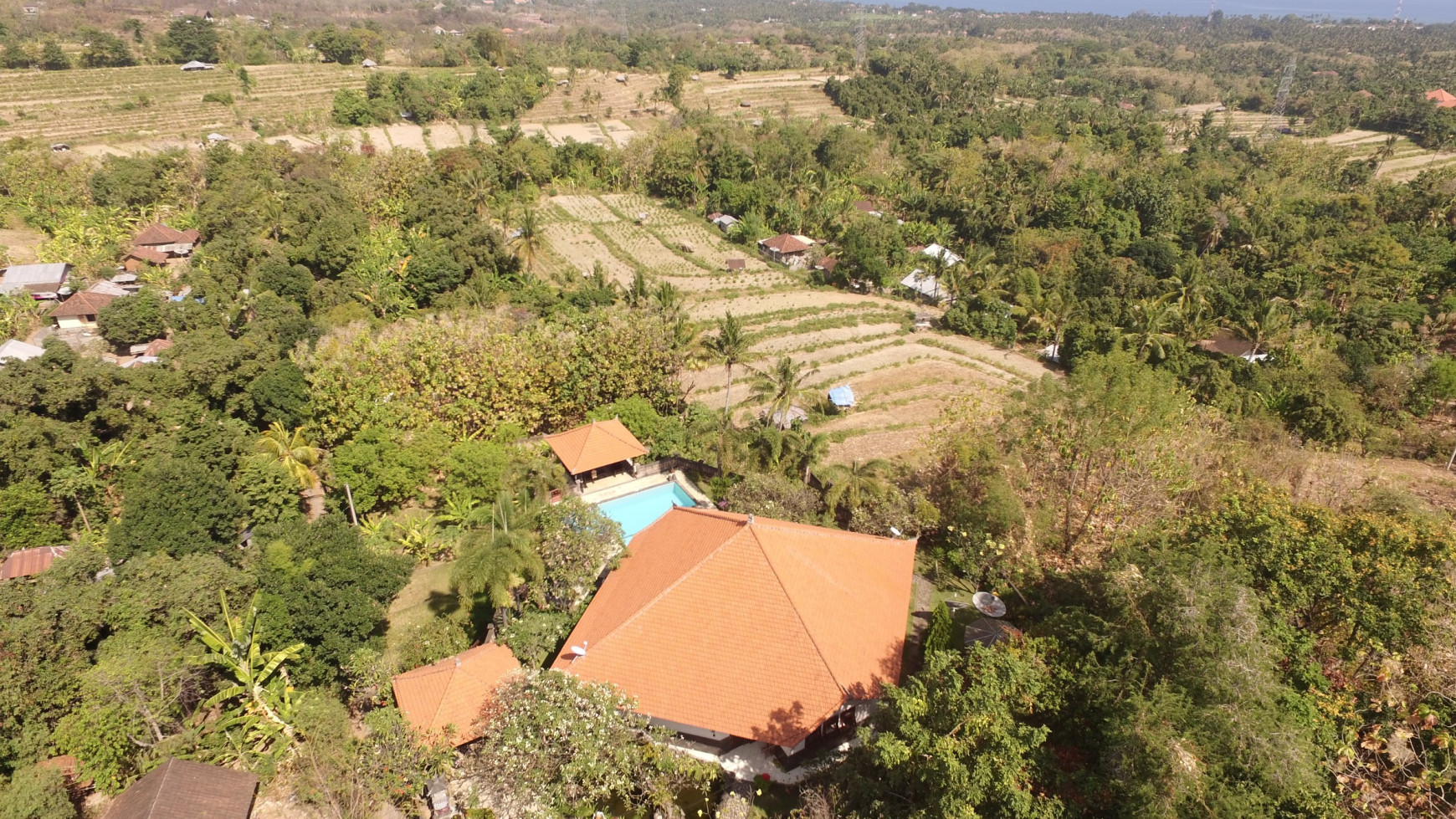 large villa near lovina in a very quiet area with a beautiful view