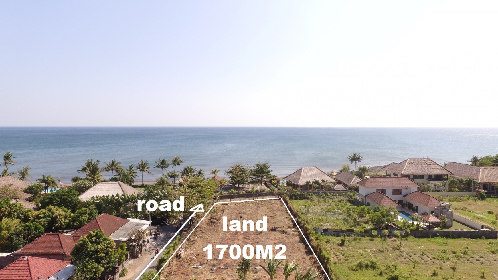 unique beachfront land for sale nearby Lovina