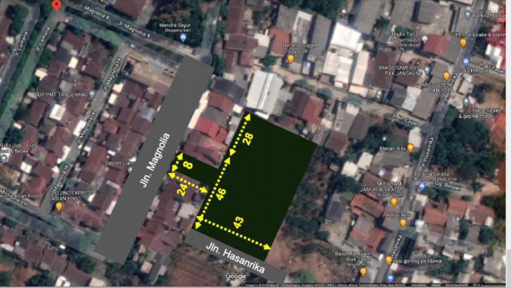 Tanah  3.374m&#xb2;  di Jantungnya Kota Tangsel.