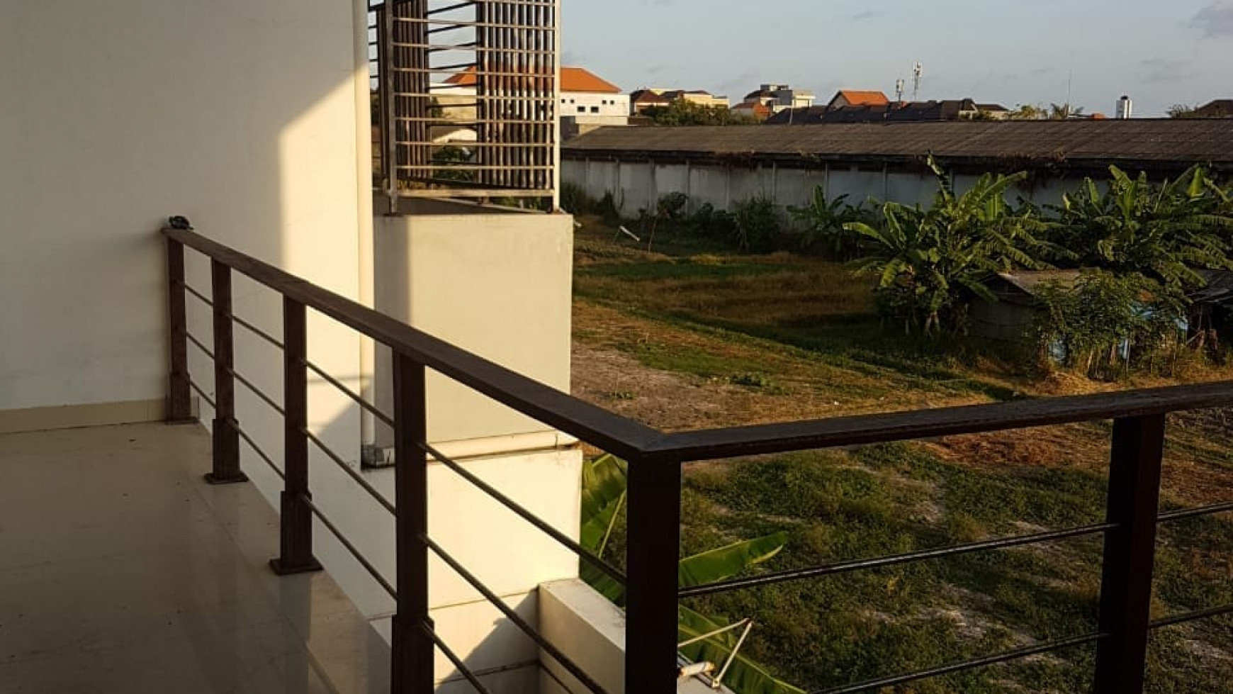 Minimalist House with Rice Field view