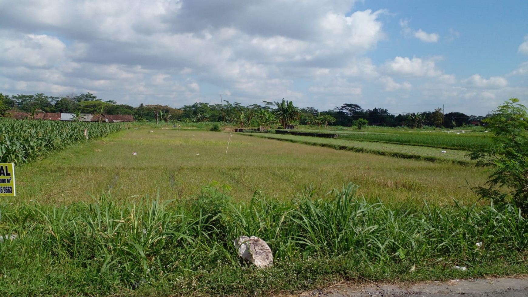 Tanah Pekarangan Luas 1855 Meter Persegi Dekat Akademi Angkatan Udara Jl Raya Solo-Yogyakarta