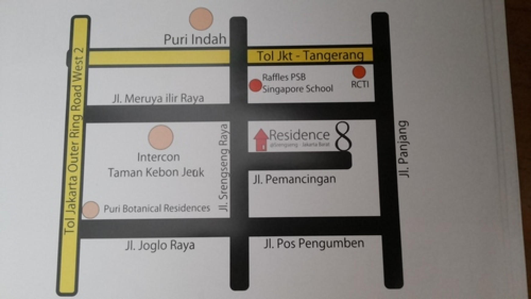 Dijual Rumah Baru siap huni di Residence 8 @ Srengseng- Joglo