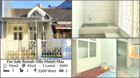 Rumah Siap Huni di Villa Melati Mas, Serpong Luas 96m2 Harga 1.1M Nego sampai DEAL