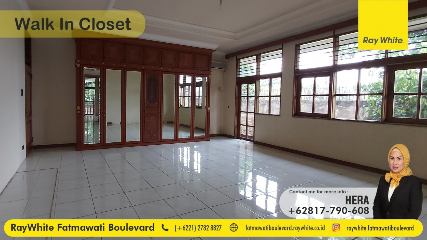 RUMAH BESAR LAYOUT LAPANG-JALAN UTAMA PONDOK INDAH 