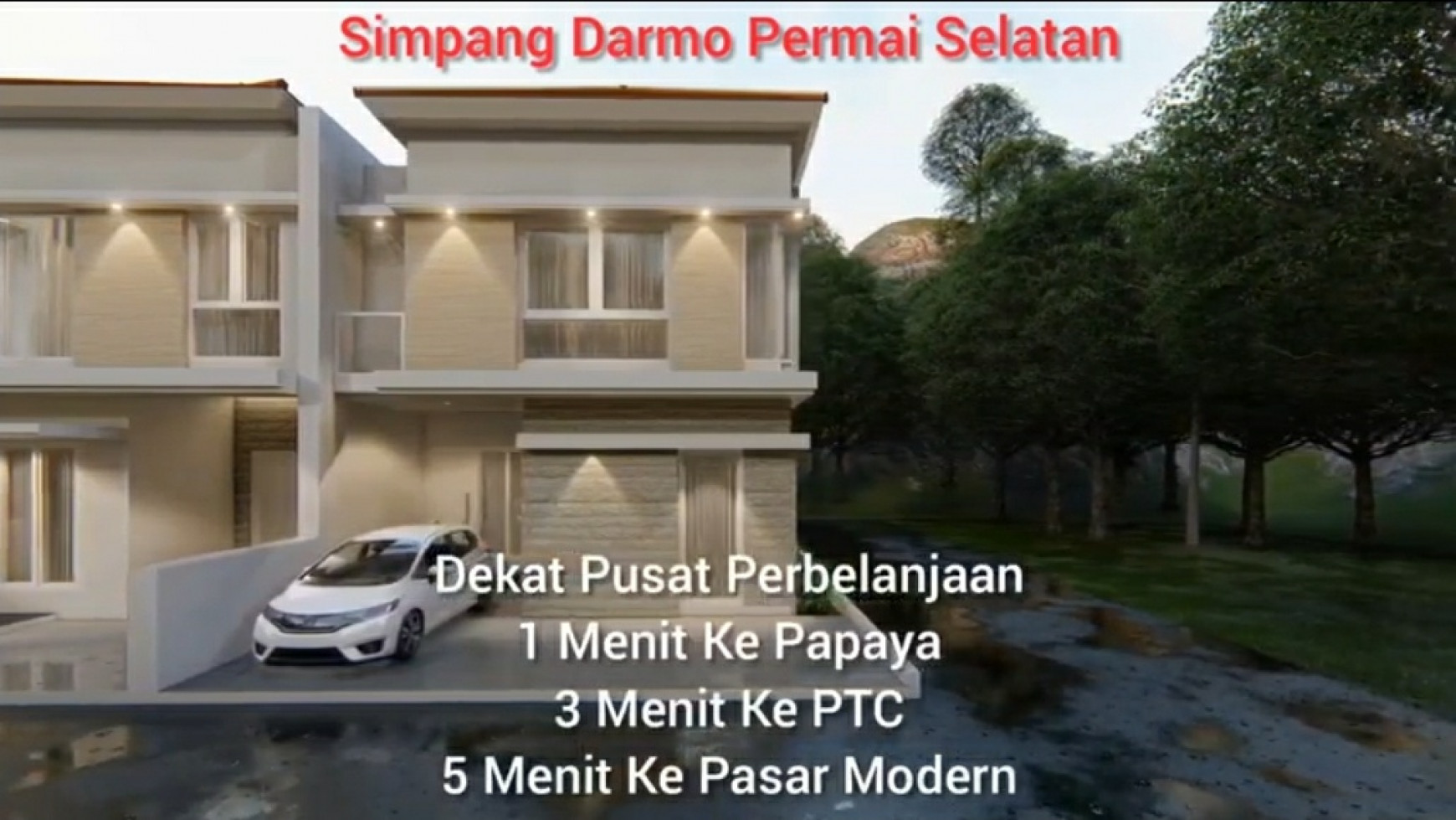 Dijual Rumah Simpang Darmo Permai Selatan Surabaya- SDPS Town House - Harga 1 Man - DP Ringan Cicil 12 X