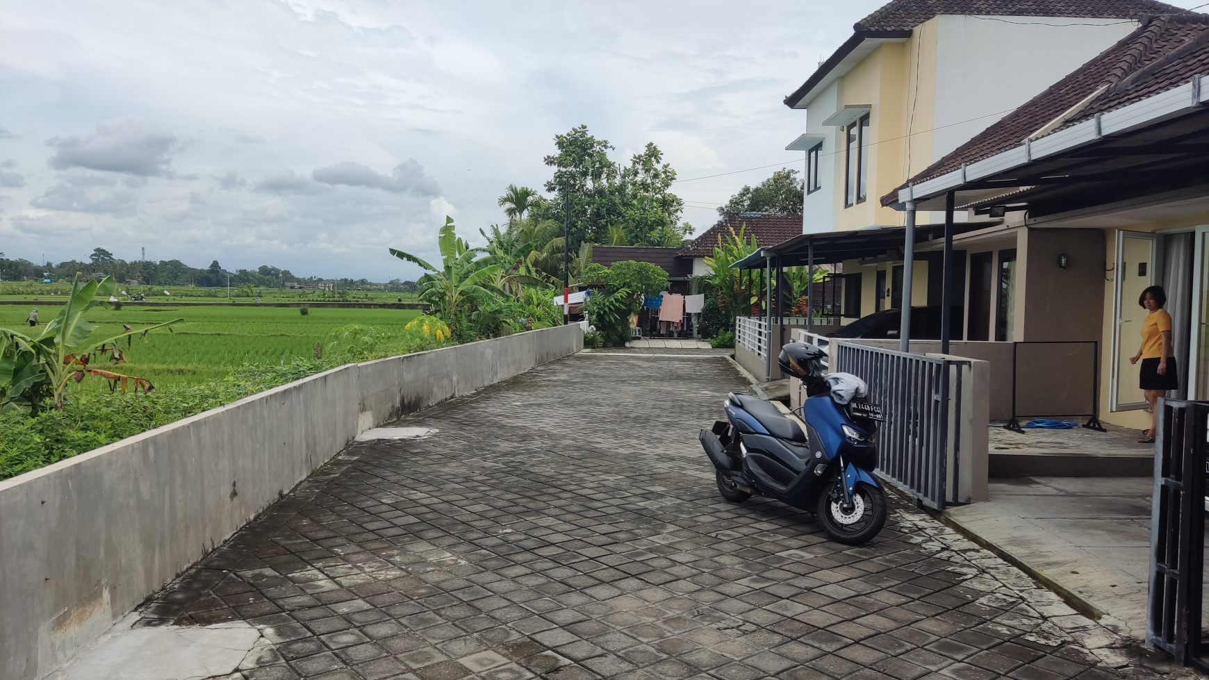 Freehold  2-bedrooms house with amazing rice field view located at jalan Tanah Lot Pandak Gede