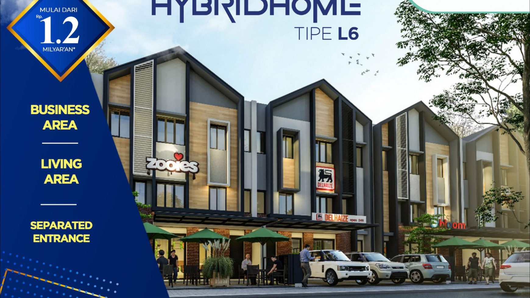 Rumah Baru dengan Design Modern dan Dinamis @The Promenade Hydridhome, Bekasi