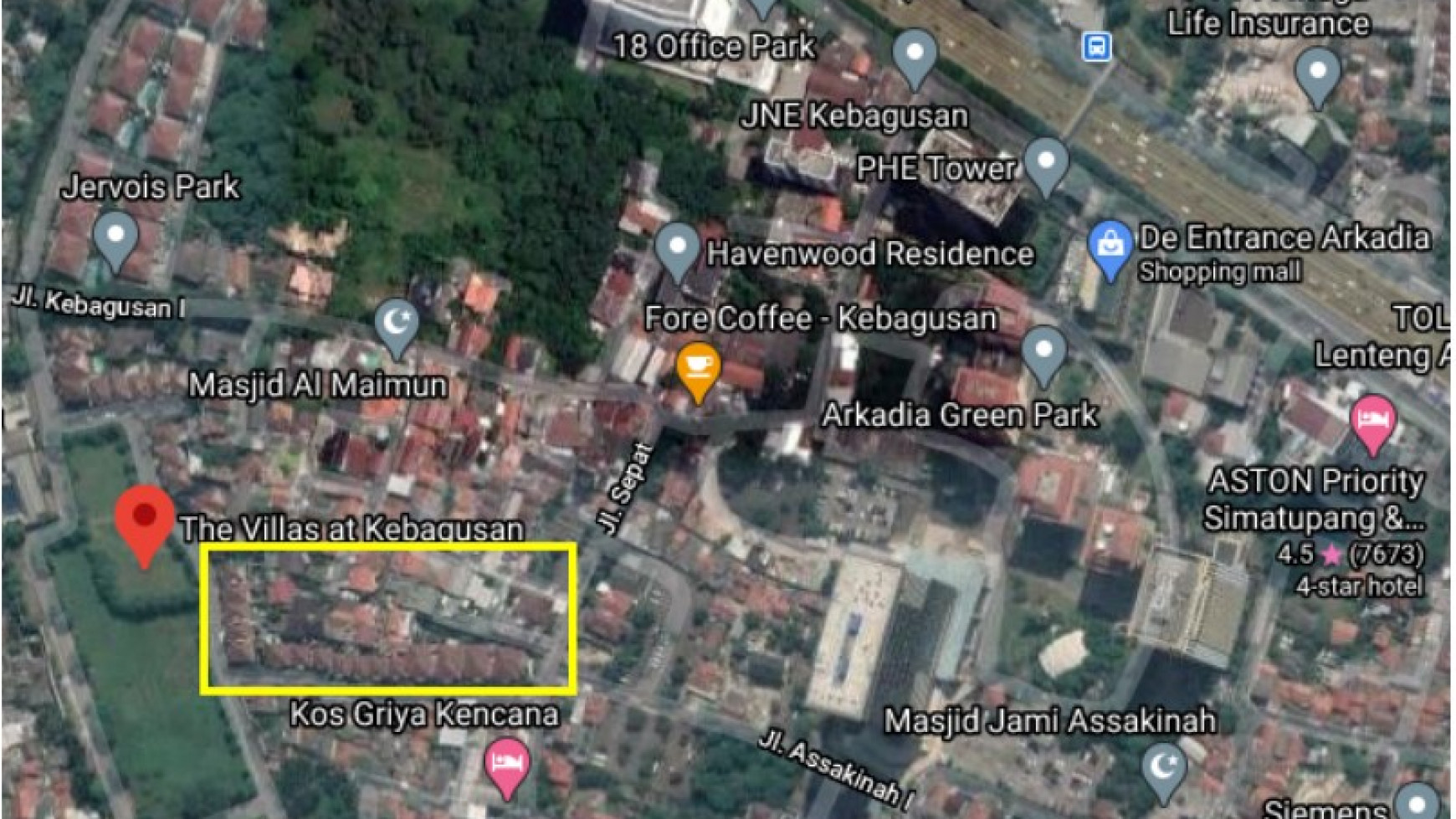 Dijual Rumah Mewah dalam Cluster TB. SIMATUPANG