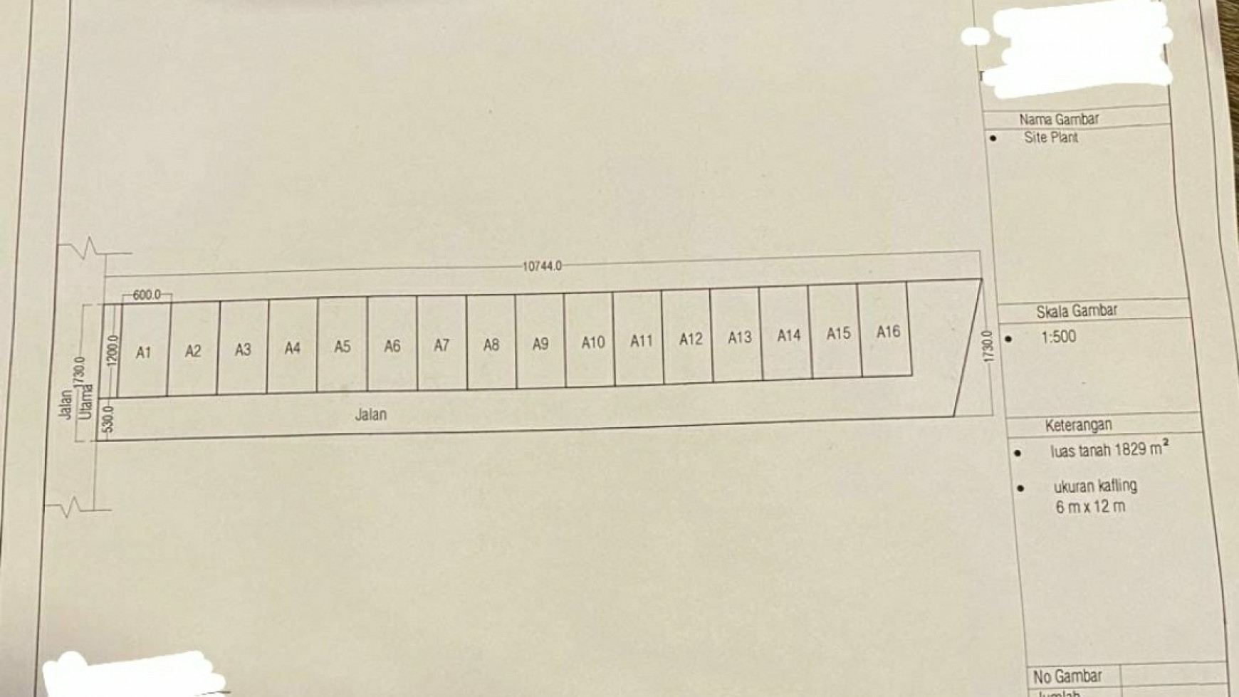 Dijual Tanah Domas Menganti Gresik- Luas 1829 m2 - SHM - Izin Real Estate