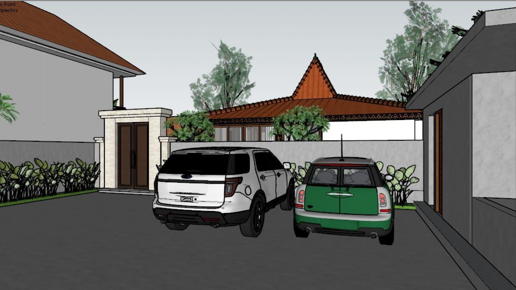 Leasehold brand new modern 5 bedrooms villa ( 1 big joglo and 4 bedrooms ) in area quiet Buwit