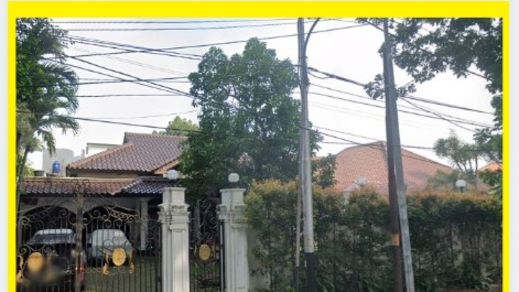 Rumah tua hitung tanah di daerah elit Jl. Panglima Polim / Blok M, Kebayoran Baru, Jakarta Selatan