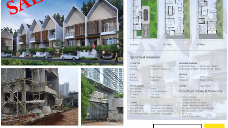 Rumah baru (indent) dalam cluster di Kemang - dekat Prapanca