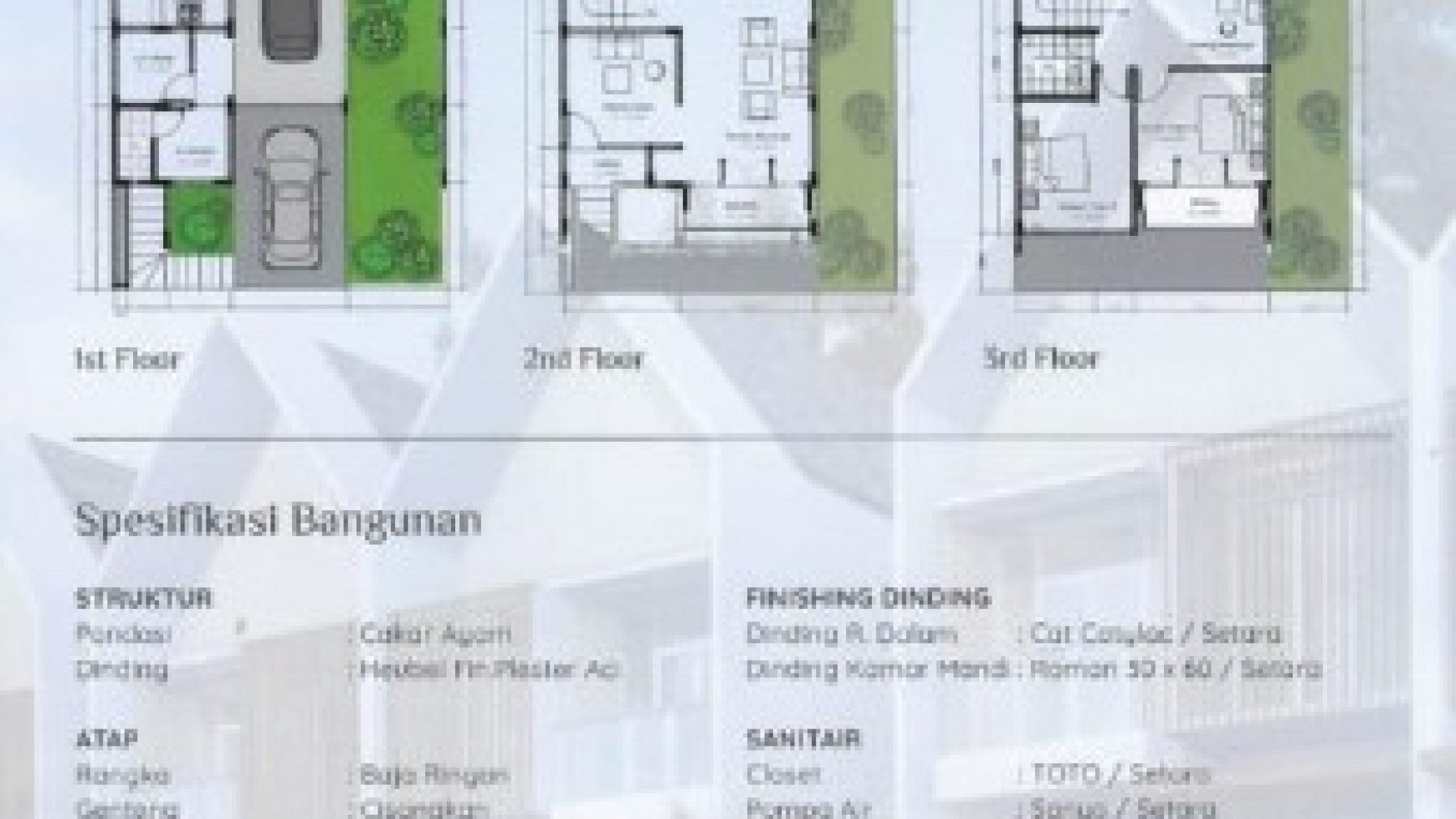 Rumah baru (indent) dalam cluster di Kemang - dekat Prapanca