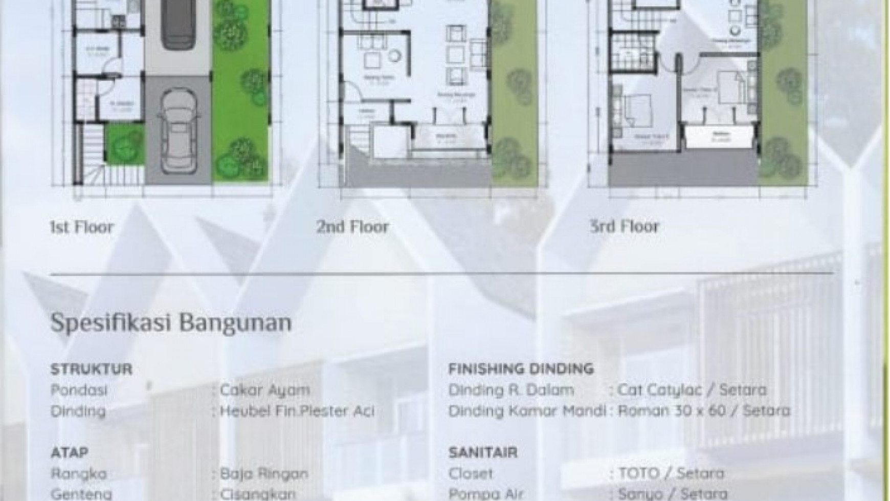 Rumah baru (Indent) dalam cluster di Kemang - dekat Prapanca