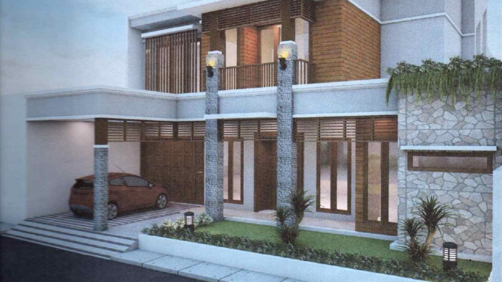 Rumah Mewah Tinggal Tahap Finishing Lokasi Strategis Di Cinere.