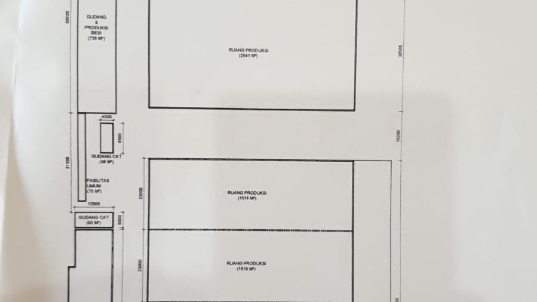 Dijual 3,1 Hektar Ex Pabrik Furniture MEBEL Rotan - Raya Pandaan - Pasuruan Jawa Timur - Strategis Nol Jalan Raya 