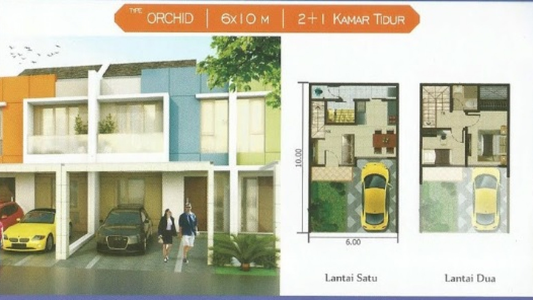 Di  S E W A K A N Rumah Baru 2BR (6x10) - (41jt-an/tahun)*  di cluster SpringVille PIK2