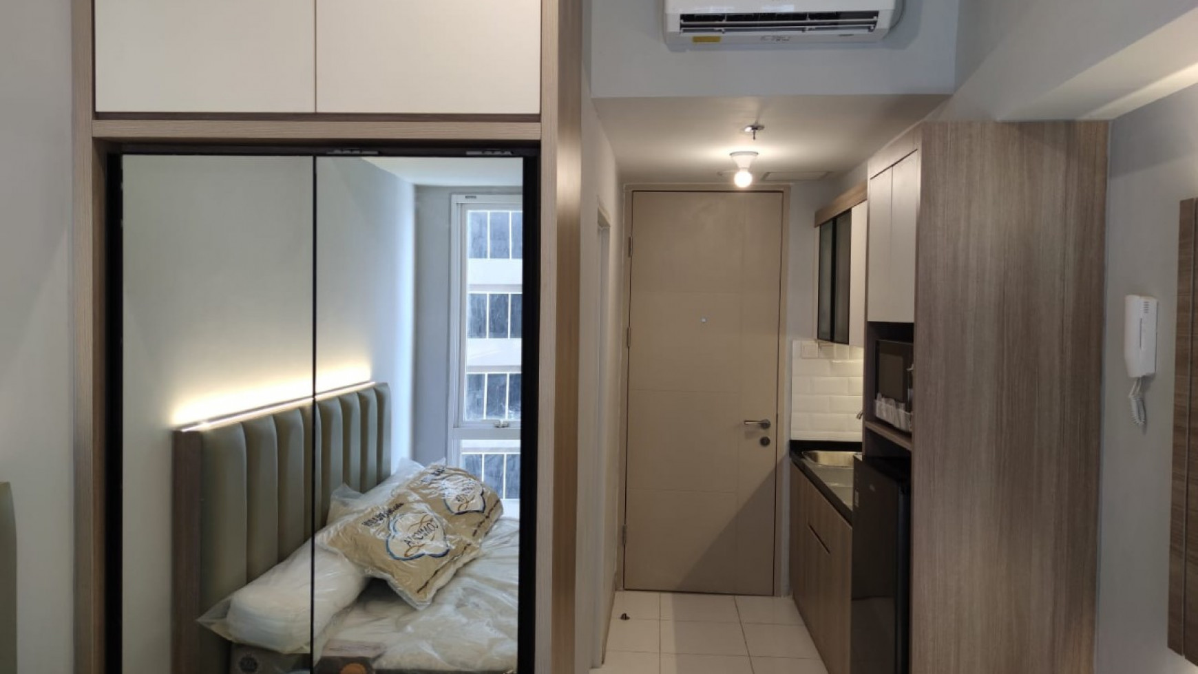 Apartemen Type Studio Full Furnish Bagus, Queen Bed Apt. Tokyo Riverside PIK 2 Luas 21m2