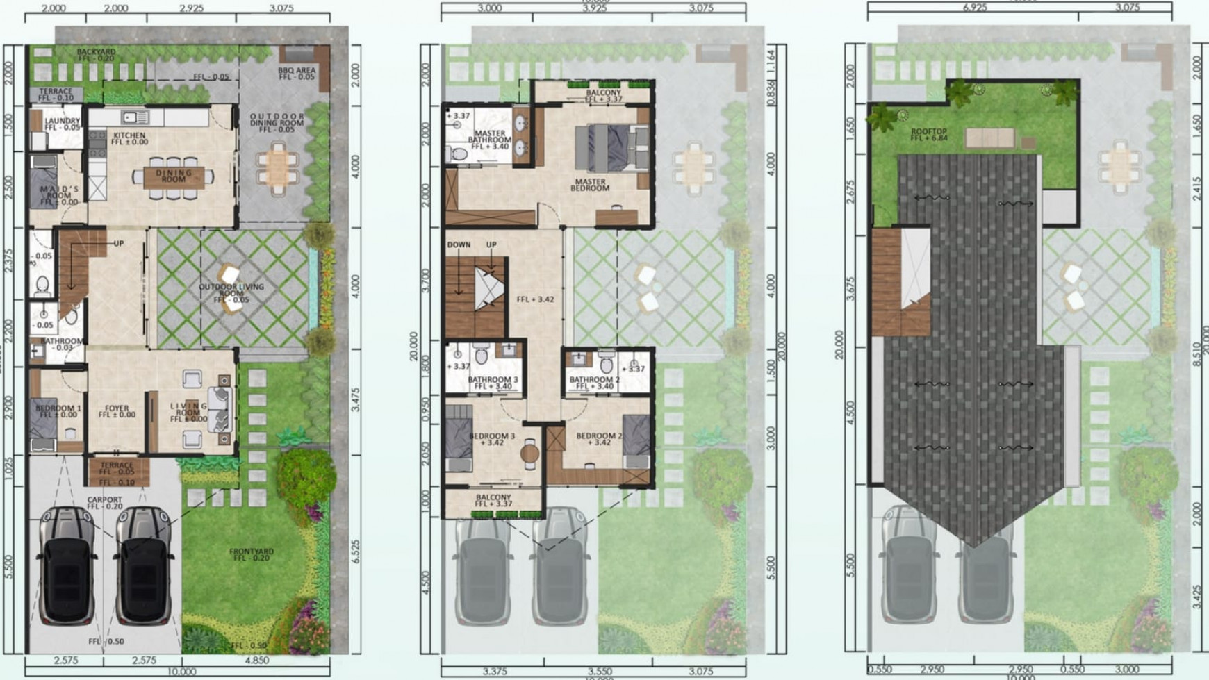 Rumah dengan Konsep Baru dan Strategis dekat Bintaro Jaya @Graha Hijau Riviera, Ciputat