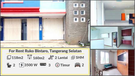 Ruko Minimalis 2 Lantai Luas 118m Harga 85 Juta/Tahun, Murah!!! #WW