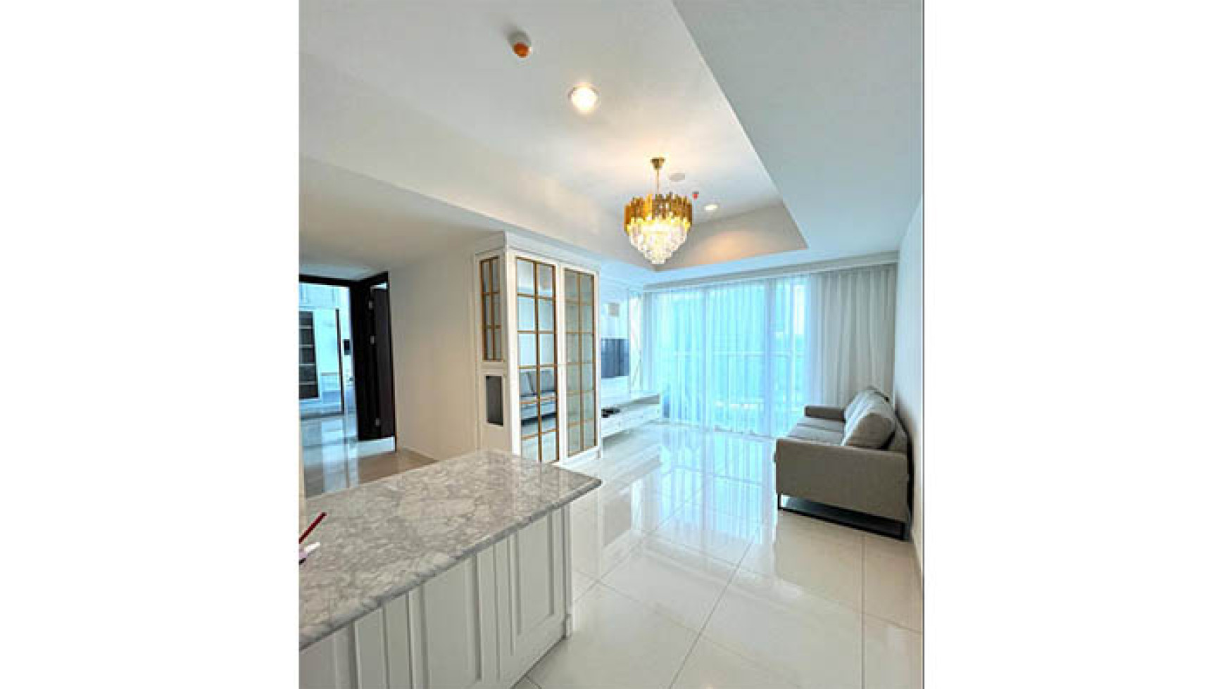 Apartemen The Kensington 5 Menit Ke Mall Kelapa Gading, Luas 63,3m2