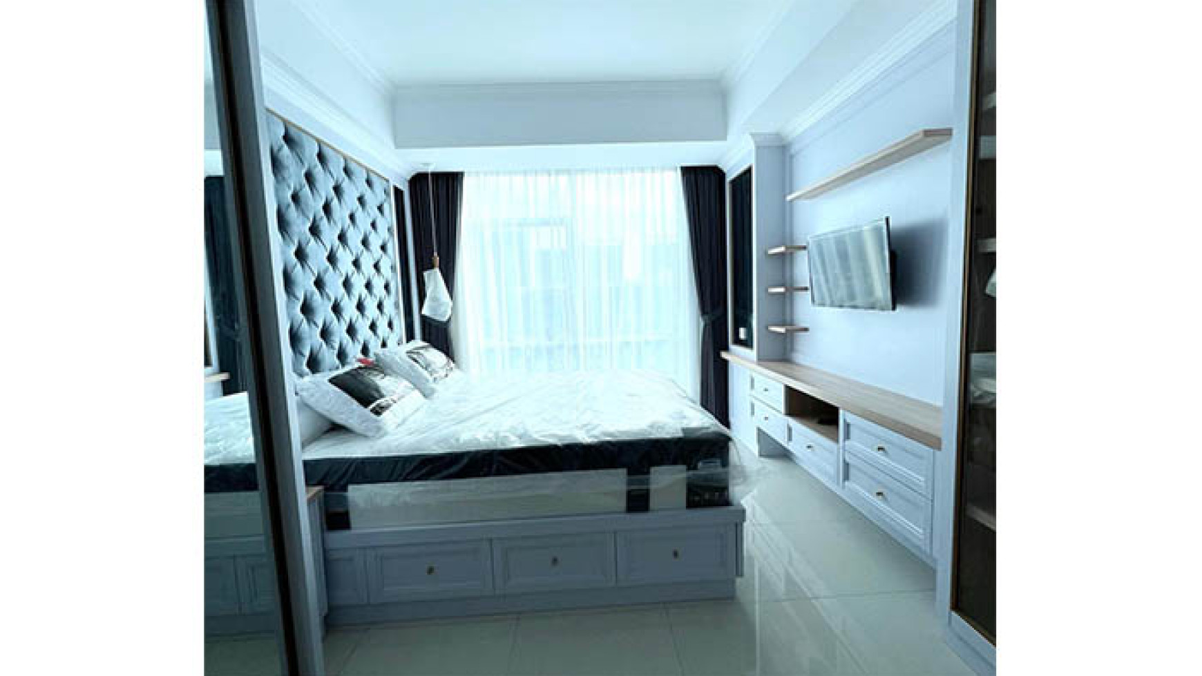 Apartemen The Kensington 5 Menit Ke Mall Kelapa Gading, Luas 63,3m2