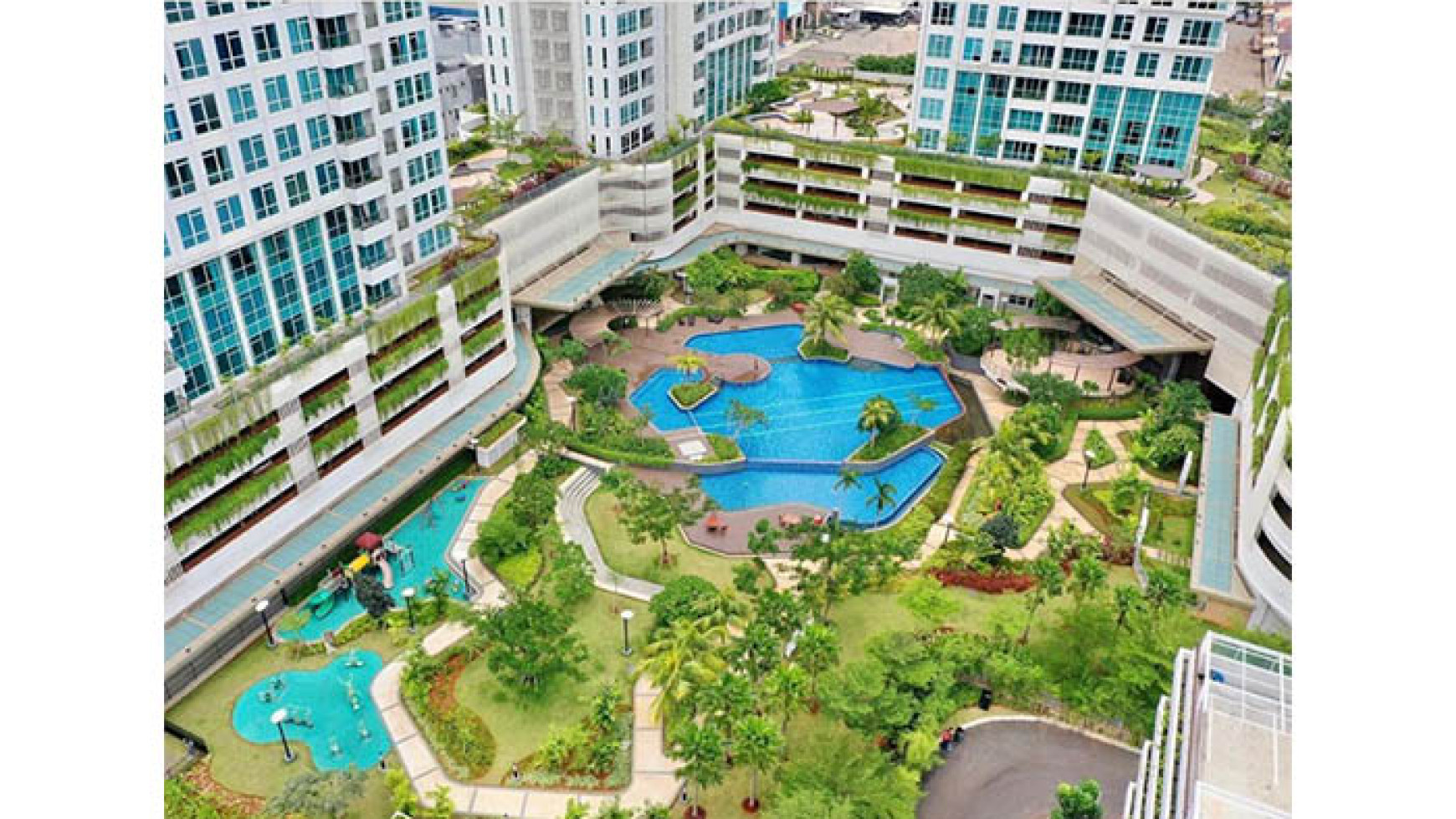 Apartemen The Kensington 5 Menit Ke Mall Kelapa Gading, Luas 63,3m2