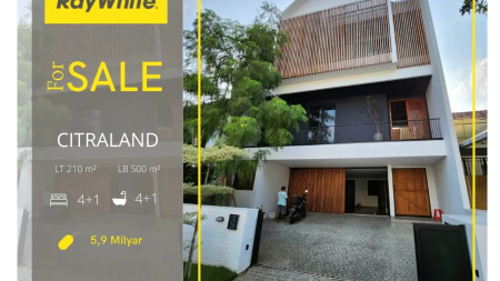 Rumah Super Mewah 3 Lantai High Spec Material Full Furnished Citraland