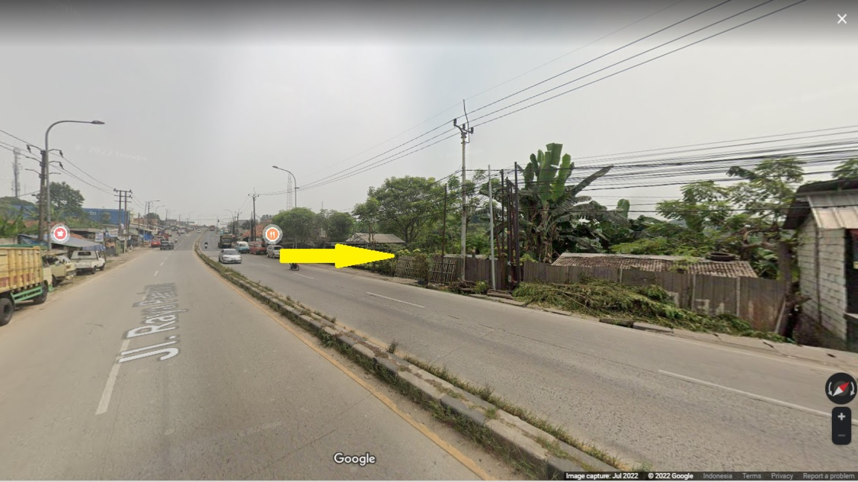 Dijual Tanah Komersial di Jl. Raya Serang, Talagasari, Balaraja, Kab. Tangerang