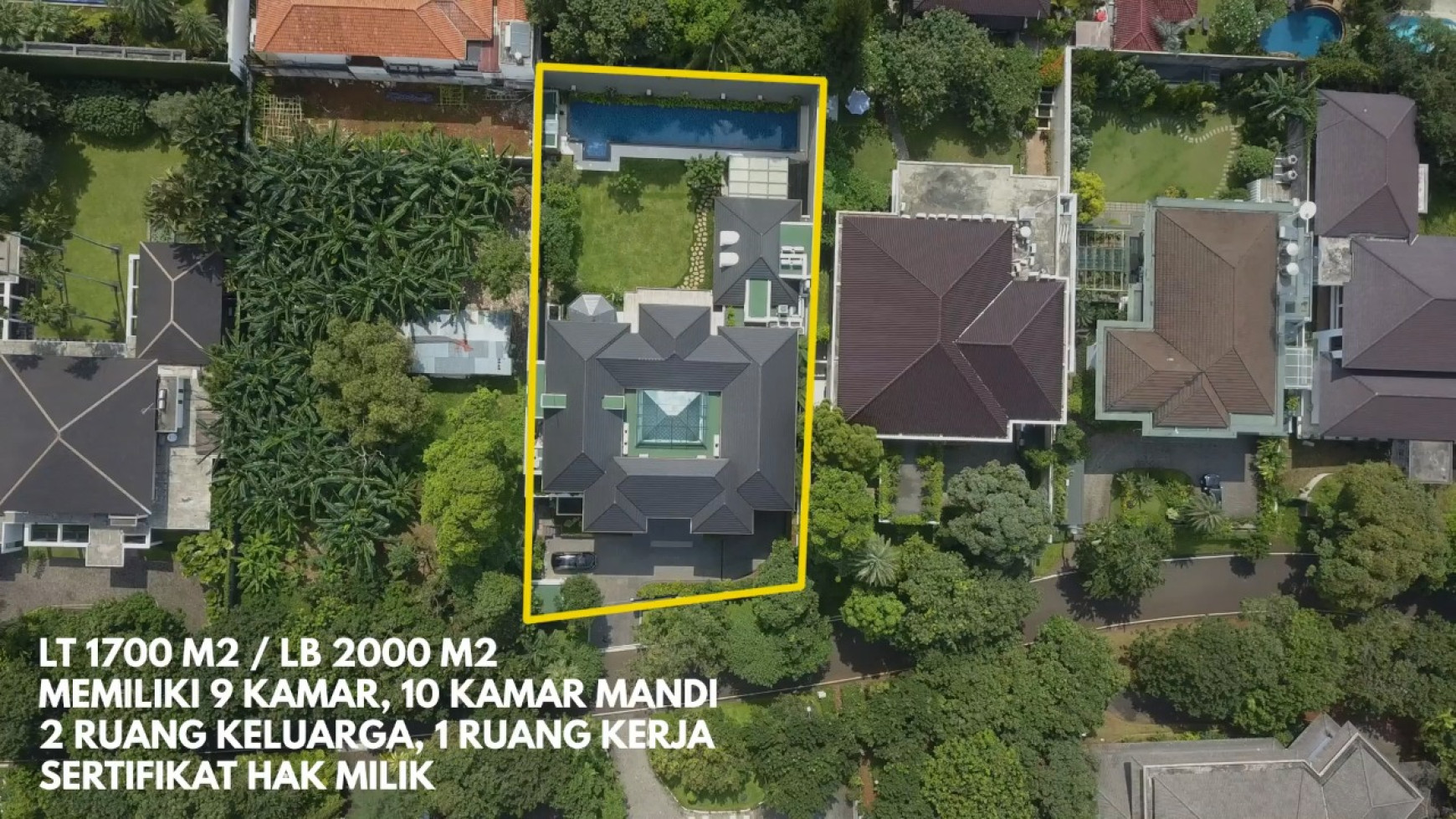 Dijual Rumah Mewah di Daerah Pondok Indah Golf, Kebayoran Lama, Jakarta Selatan