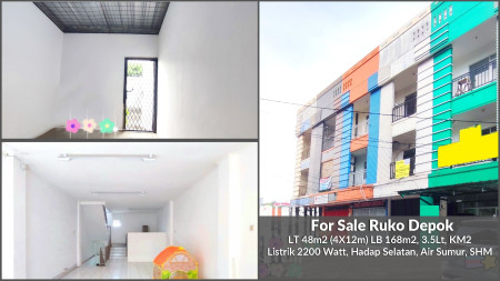 Ruko Minimalis 3.5 Lantai di Depok  Harga 2.5 M, Murah!!!