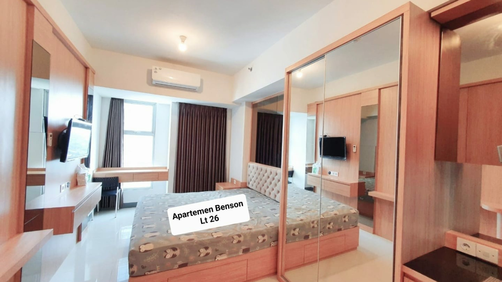 Dijual Apartemen Benson tipe Studio FULL FURNISHED Modern Mewah - Lokasi Selangkah ke Pakuwon Mall Surabaya Barat